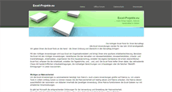 Desktop Screenshot of excel-projekte.eu