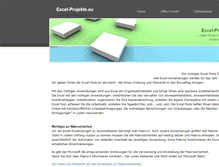 Tablet Screenshot of excel-projekte.eu